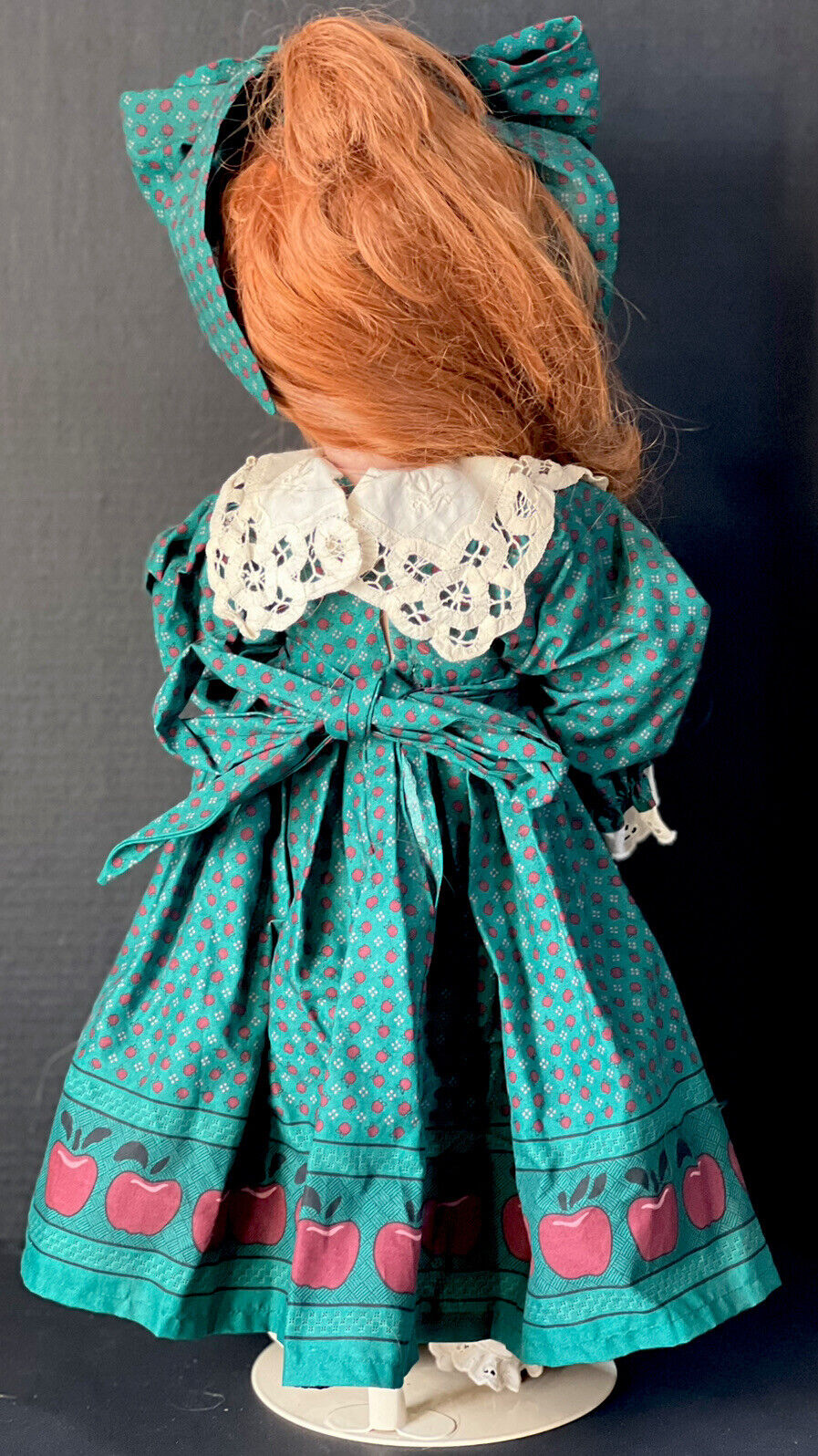 Collectible Porcelain 24” Doll “Candy Apple” Linda Rick Doll Maker Box/tag