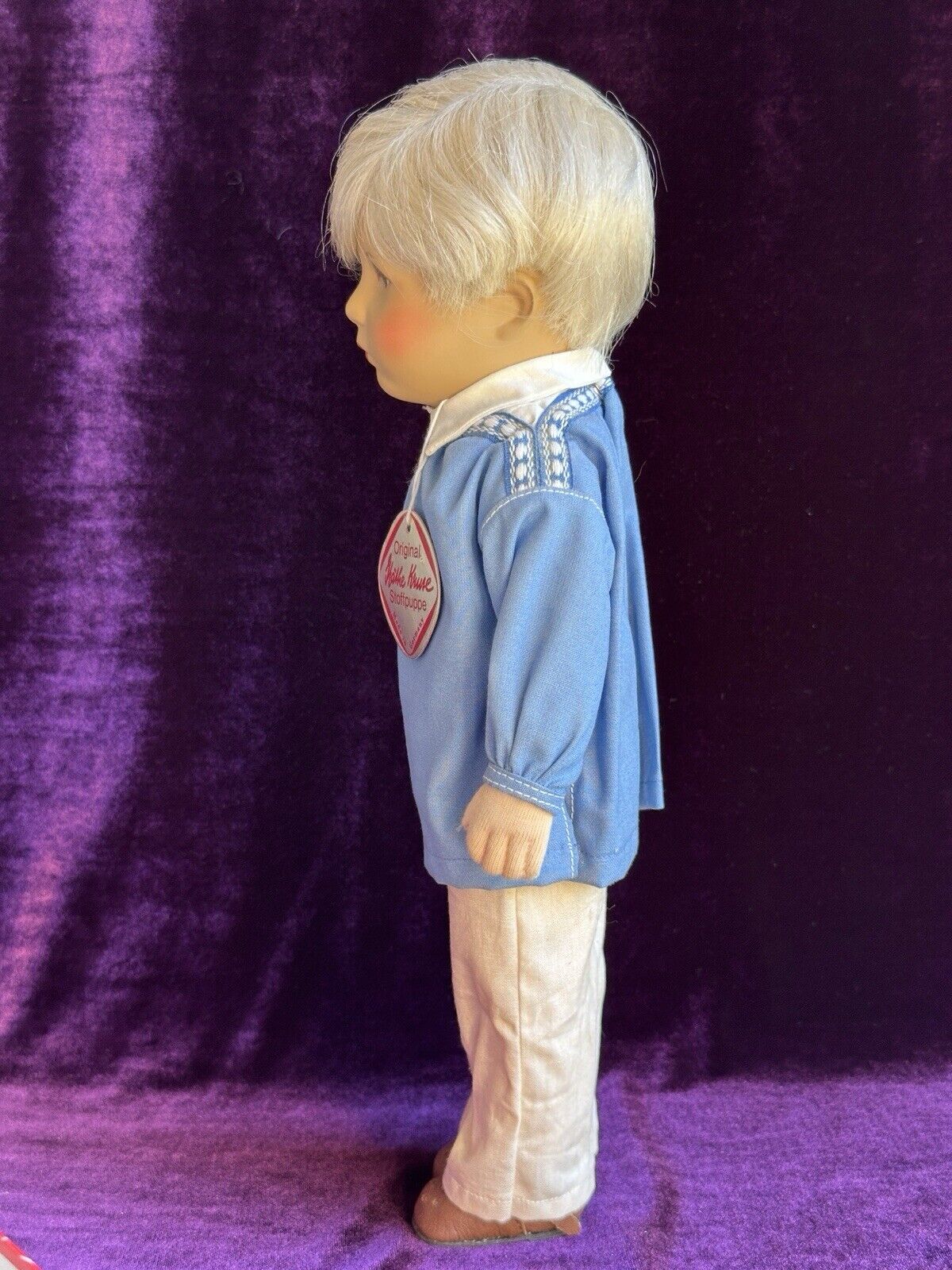 Vintage Collectible 15” Kathe Kruse 32 H Cloth Boy Doll New In Box