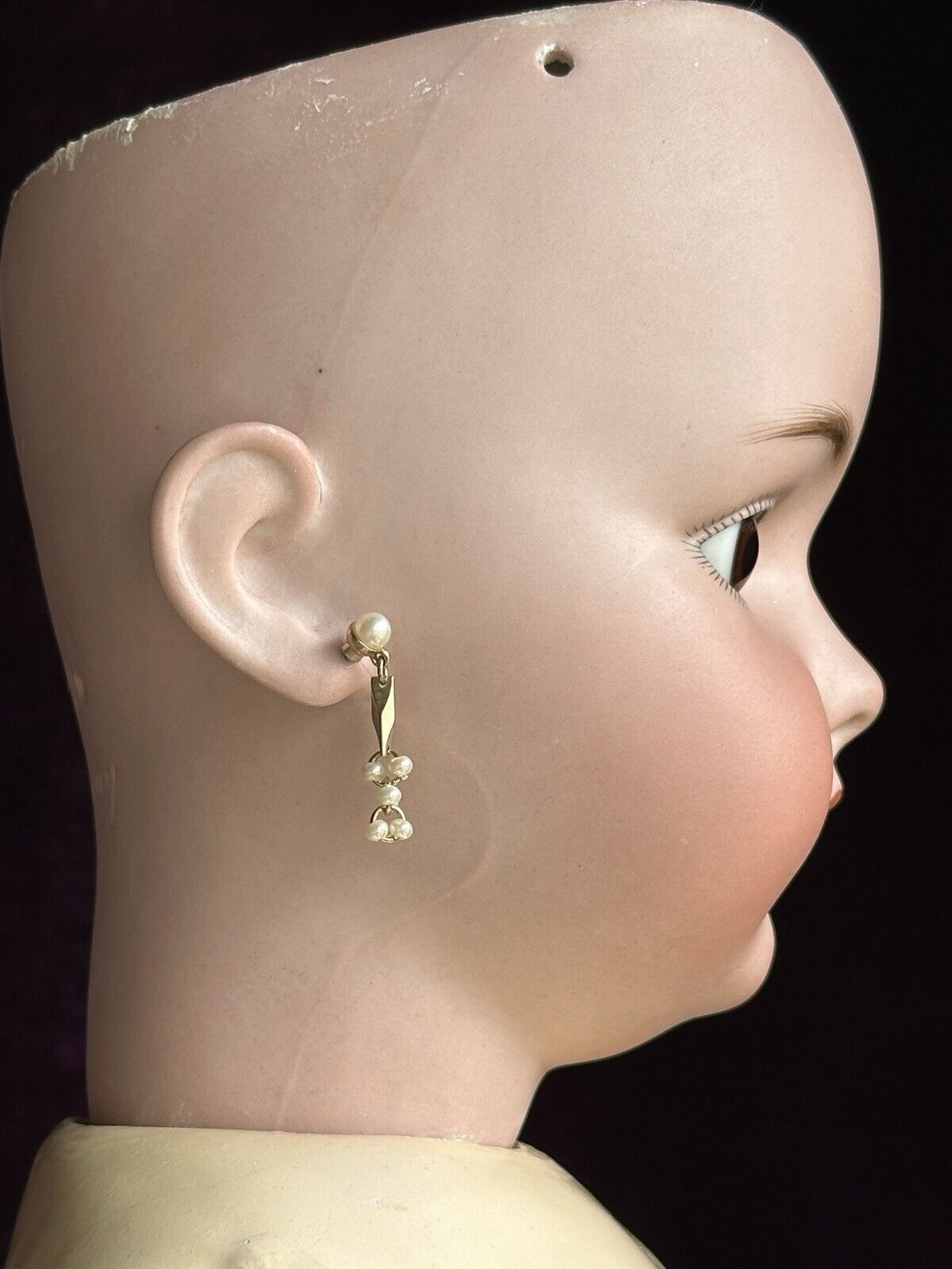 Grand Size Antique German 34” Simon Halbig 1079 Bisque Head Doll