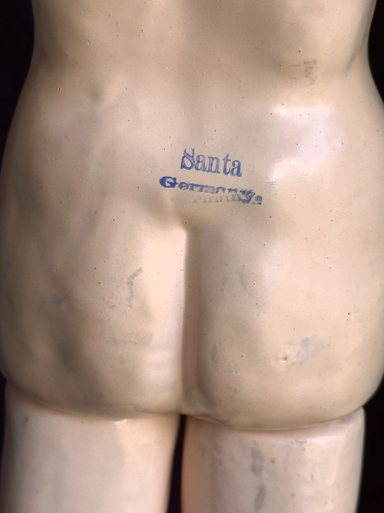 Antique German 24” Simon Halbig 1249 DEP SANTA Doll Bisque Head Marked Body
