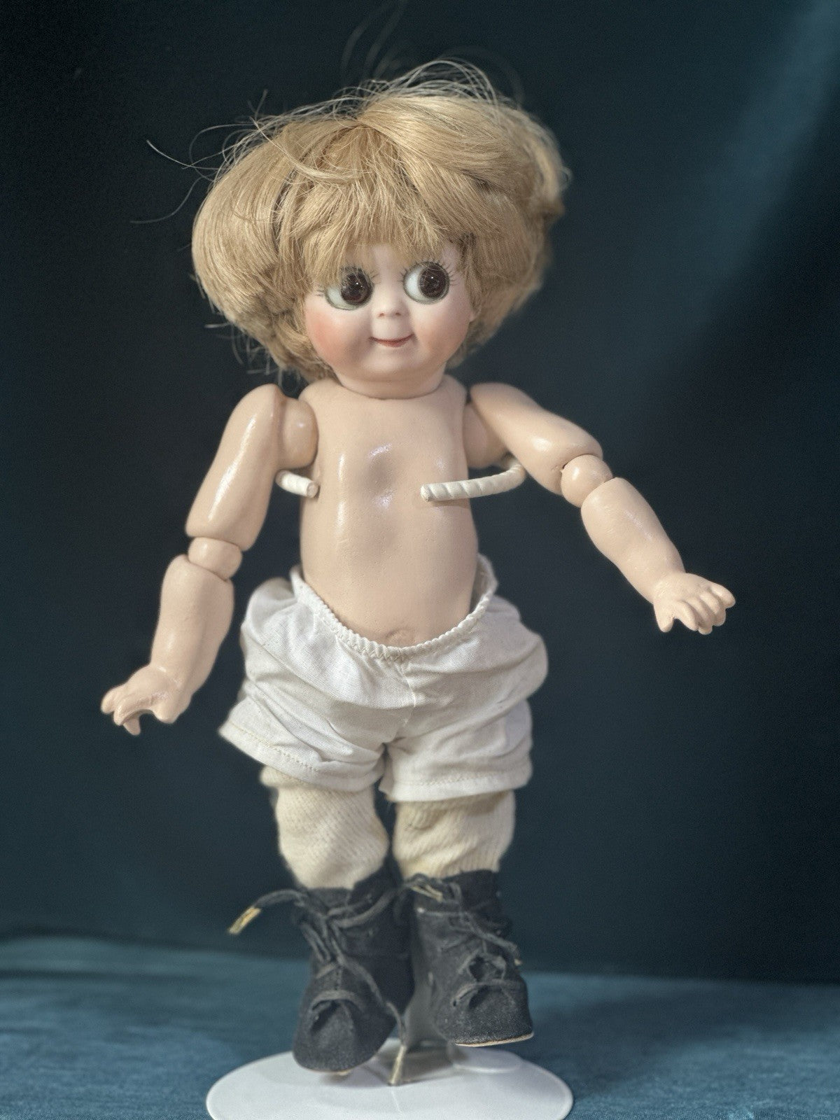Lot Of 2 Vintage Reproduction of Antique German JDK 221 Googly Eyes 11” Dolls
