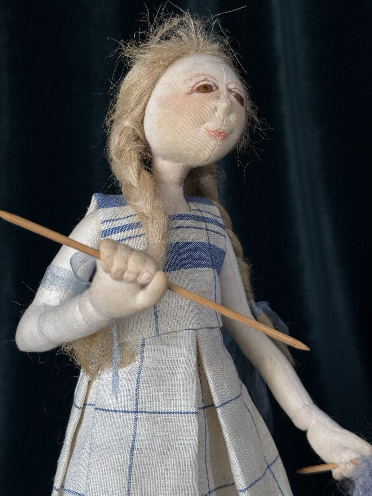 OOAK (?) Artist Handmade 16” Doll “Amateur” By Charlie Patricolo; Tag