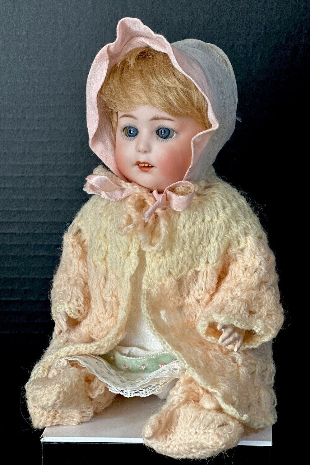 Rare Antique German Heubach Gebrüder Mold 10532 Bisque Head Character 9” Doll