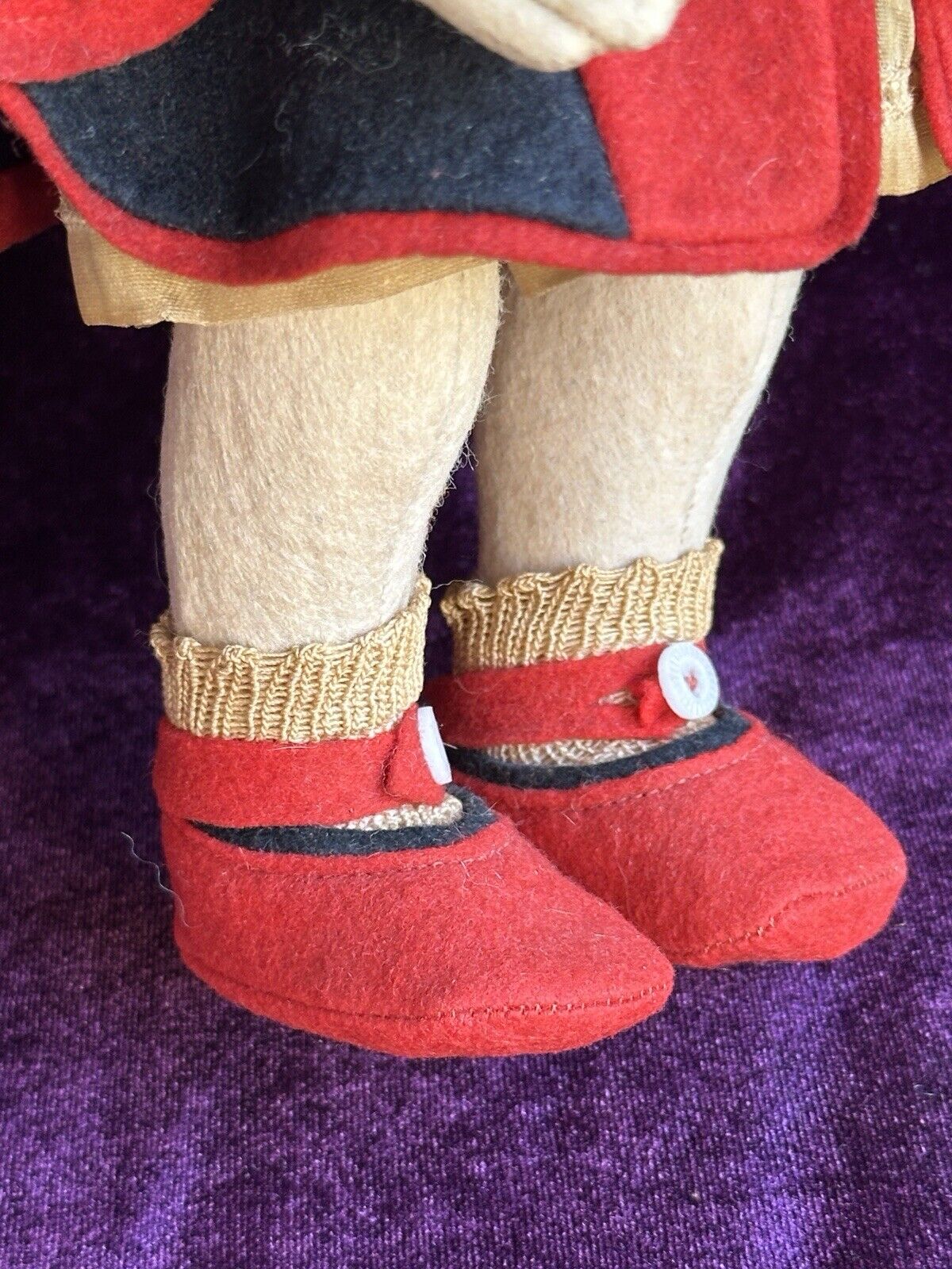 Vintage Italian All Original 12” Lenci 111 Series Felt Cloth Doll