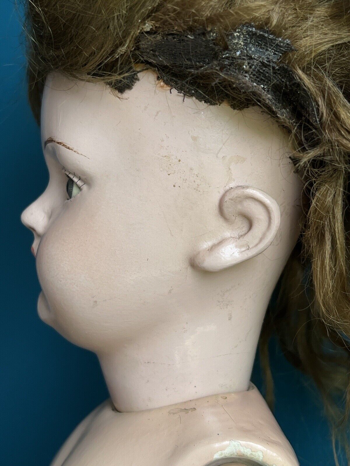 Rare Antique American 20” Composition Doll by F.A.M. Doll Company