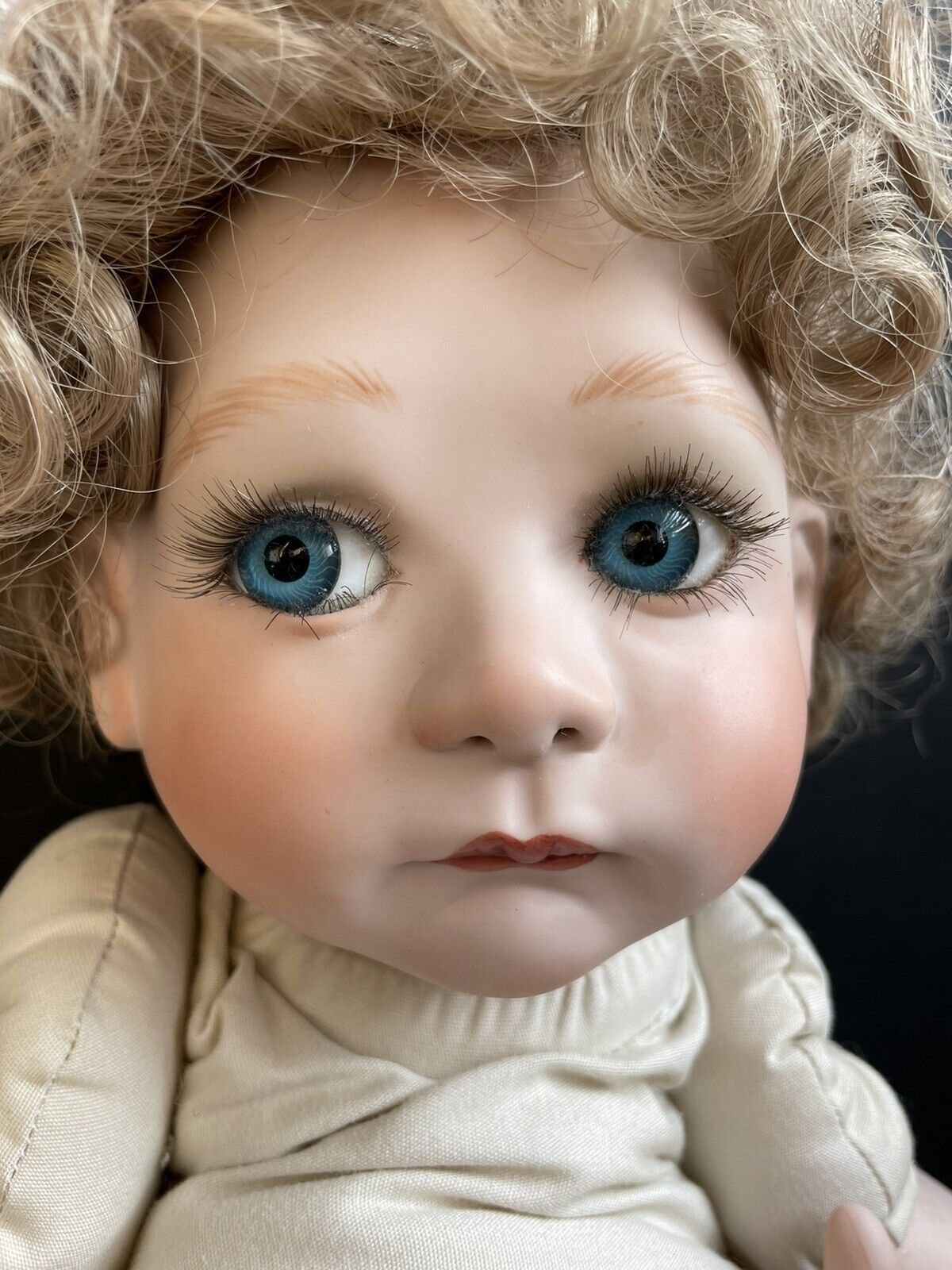 Collectible Handmade Artist Girl Doll on Toilet LE 25