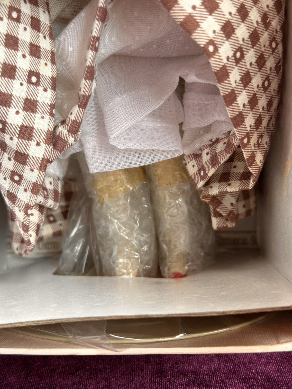 Fred Laughon UFDC Charity Wooden Peg Doll NRFB Historical Society