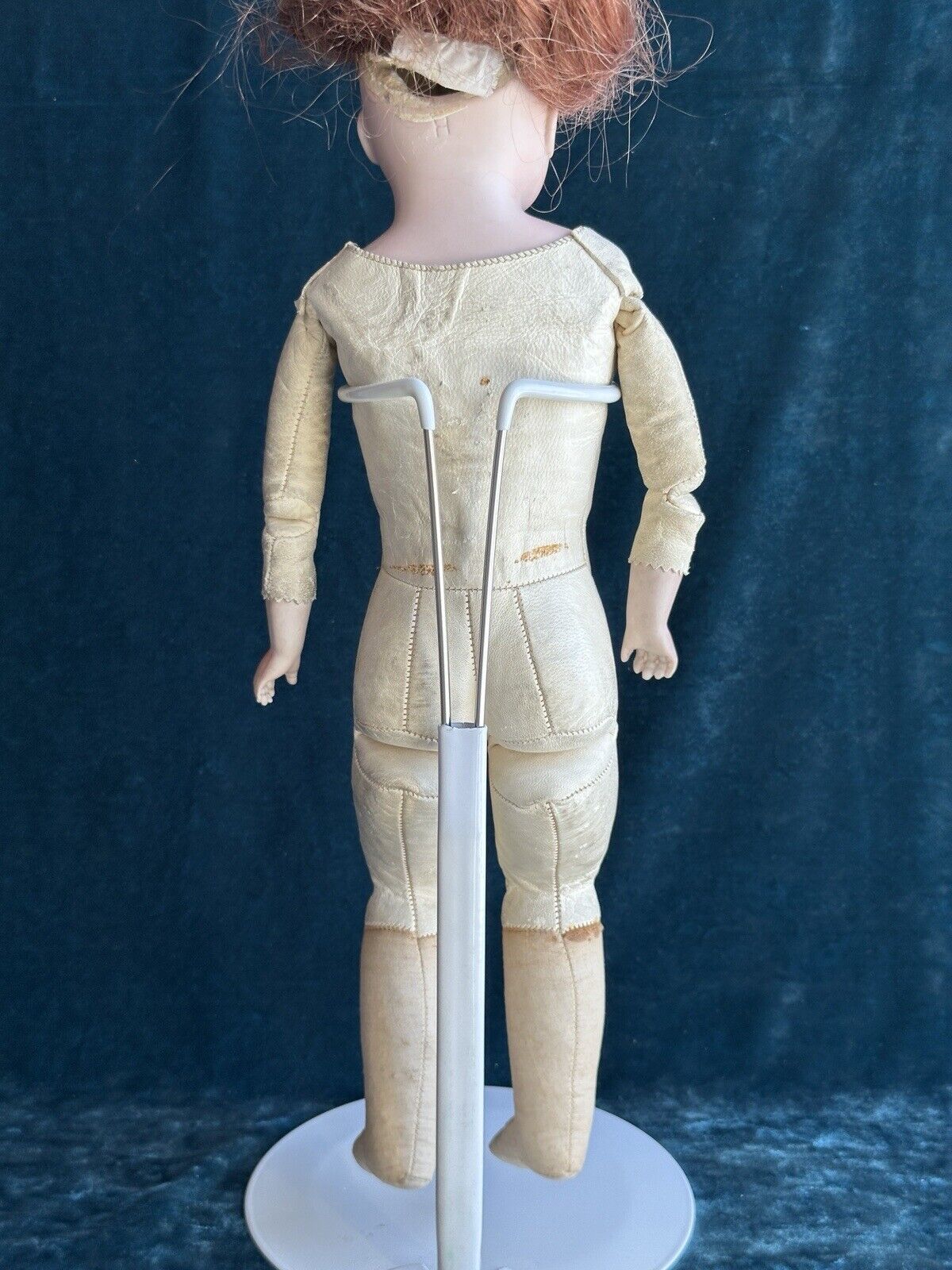 Antique German 17” Kestner Alphabet Series H Bisque Shoulder Head Doll