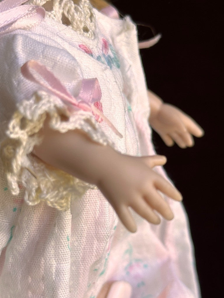 Collectible 7.5” Vinyl Pink Ribbon Riley Doll by Helen Kish LE 1000 Redressed