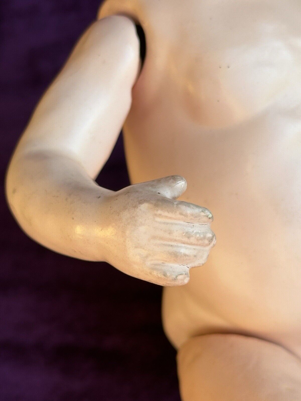 Rare Antique German 9.5” Armand Marseille 590 Bisque Head Baby Doll