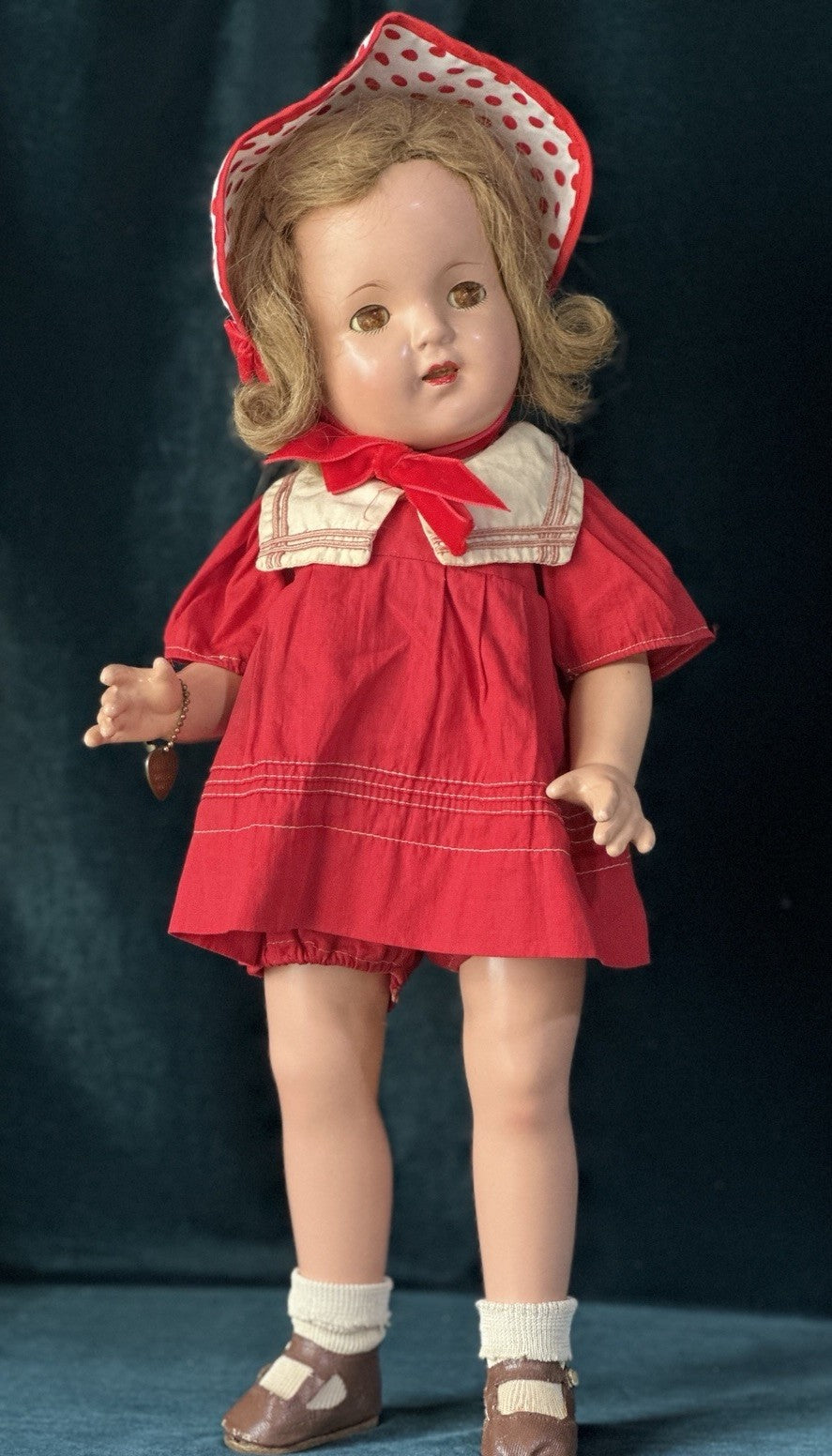 Rare Vintage 1930s Effanbee Composition Mary Ann Lovums 19” Doll Original Tag