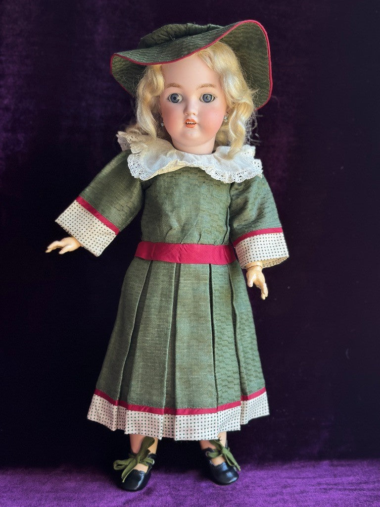 Antique German 18" Simon Halbig C.M. Bergmann Bisque Head Doll