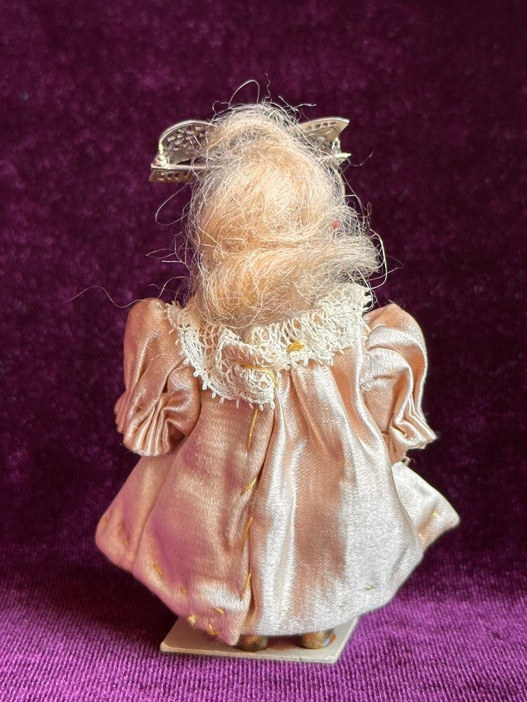 Antique German Miniature 2.75" All Bisque Dollhouse Doll