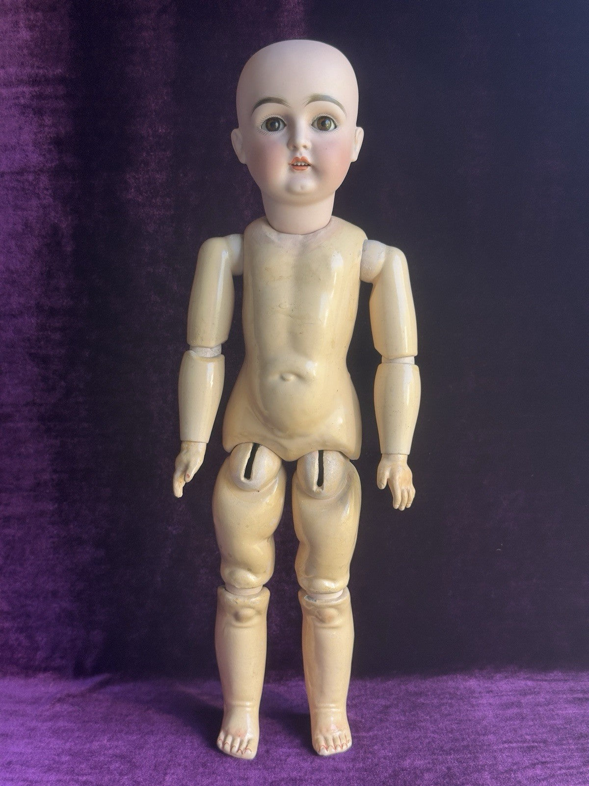 Antique German 18.5” Kestner 129 Bisque Head Composition Body Doll