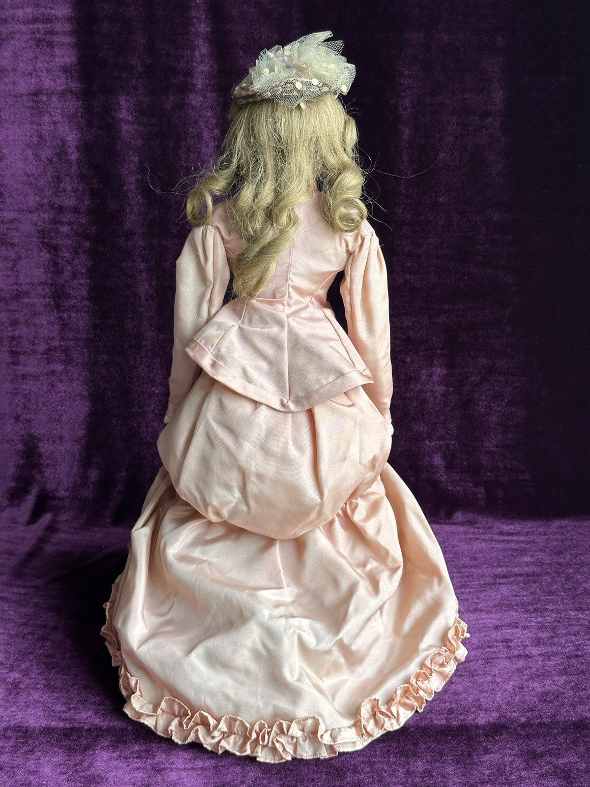Porcelain 16” Reproduction of Antique French Gaultier Fashion Doll By Clara Wade
