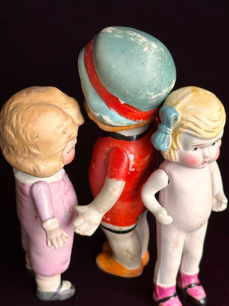 Lot of 5 Antique All Bisque Frozen Charlotte Dolls Made in Japan