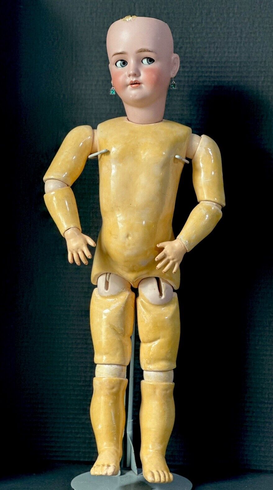 Antique German Simon Halbig & Handwerck 29” Doll Flirty Eyes
