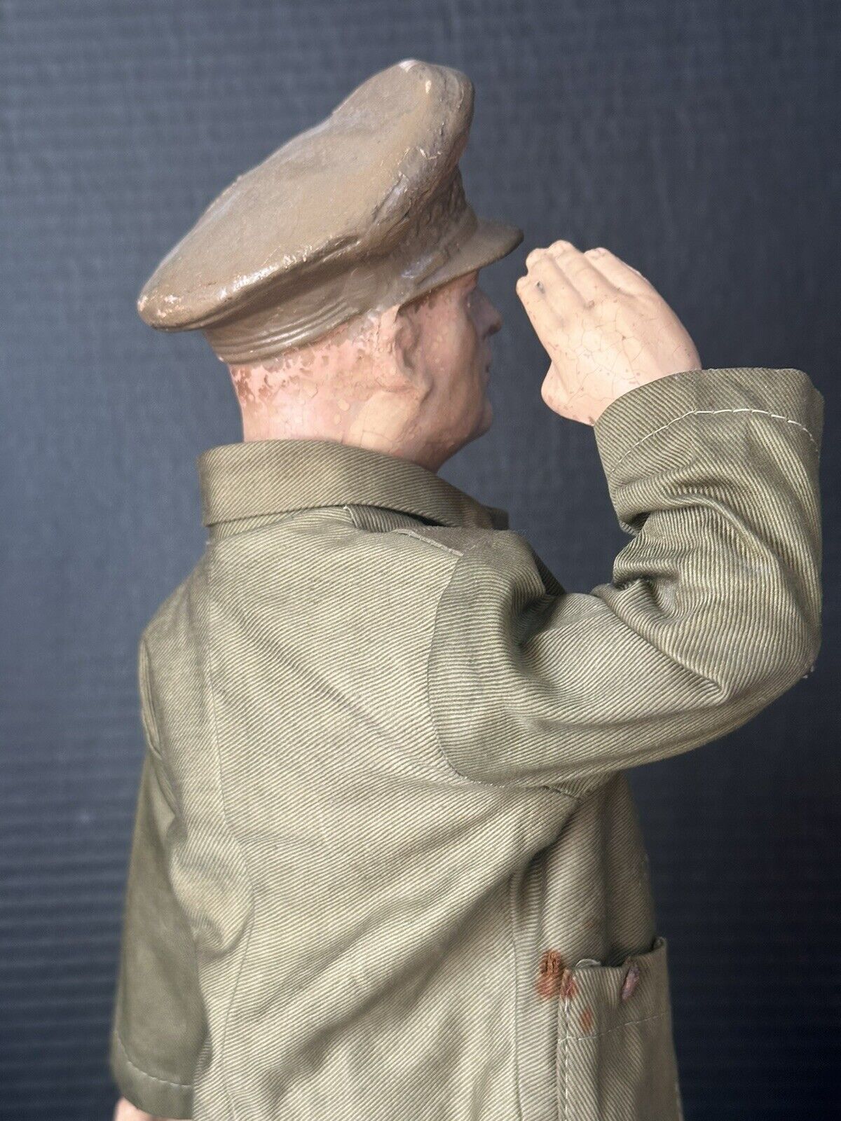 Vintage 1940’s WW2 General Douglas MacArthur Composition 19” Doll by Freundlich