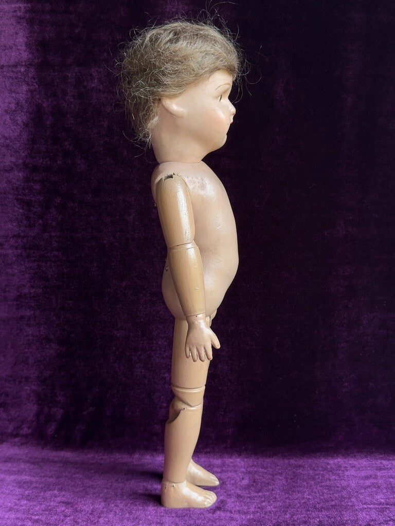 Antique American Schoenhut 16" Miss Dolly Wooden Jointed Doll