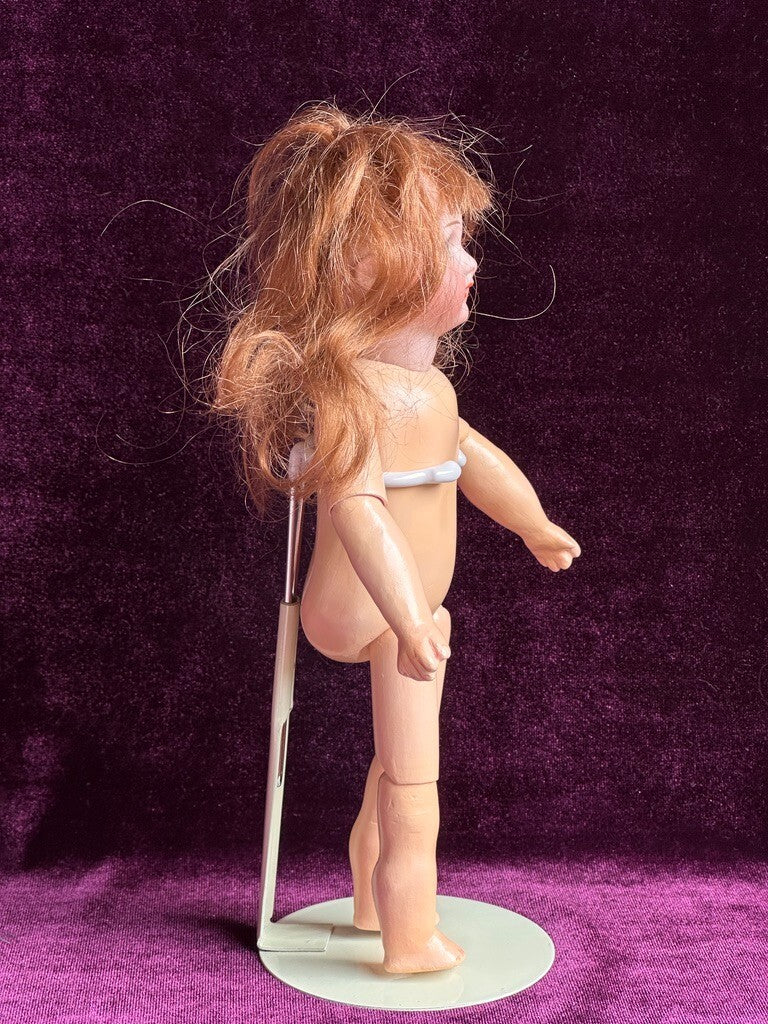 Antique German Miniature 8" Simon Halbig Bisque Head Square Teeth Doll
