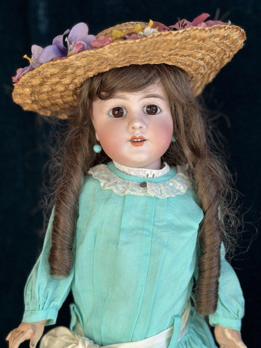 Antique French 24” Henri Rostal Mon Tresor Bébé Bisque Head Doll