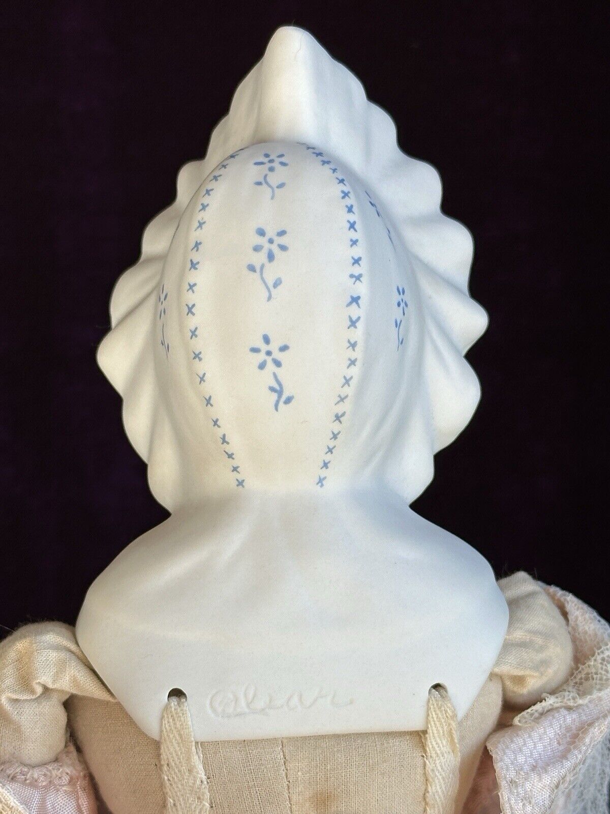 Vintage 40’s Porcelain 14” Reproduction of Antique German Doll by Emma Clear