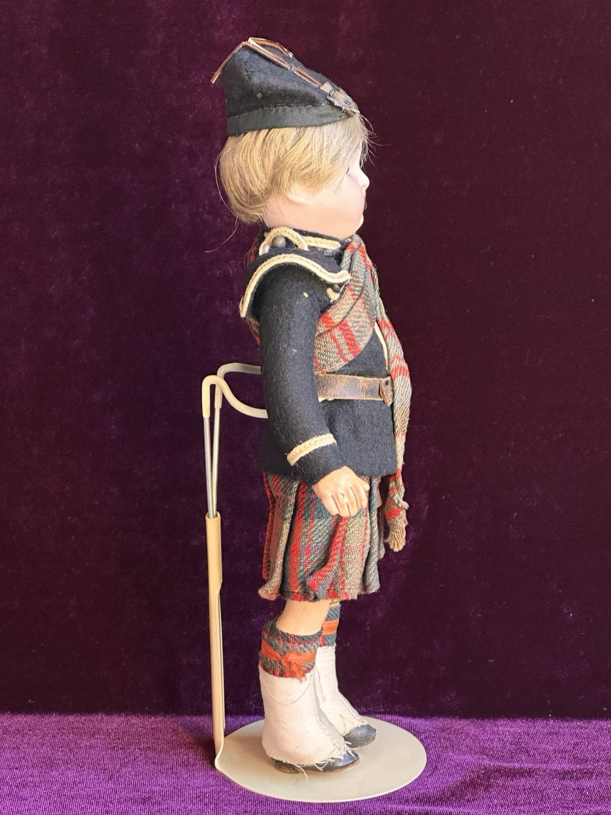Antique German 8.75” Kammer Reinhardt Scottish Boy Bisque Head Doll