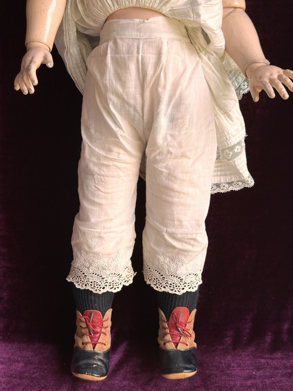 Large Antique German 29” Simon Halbig Heinrich Handwerck Bisque Head Doll