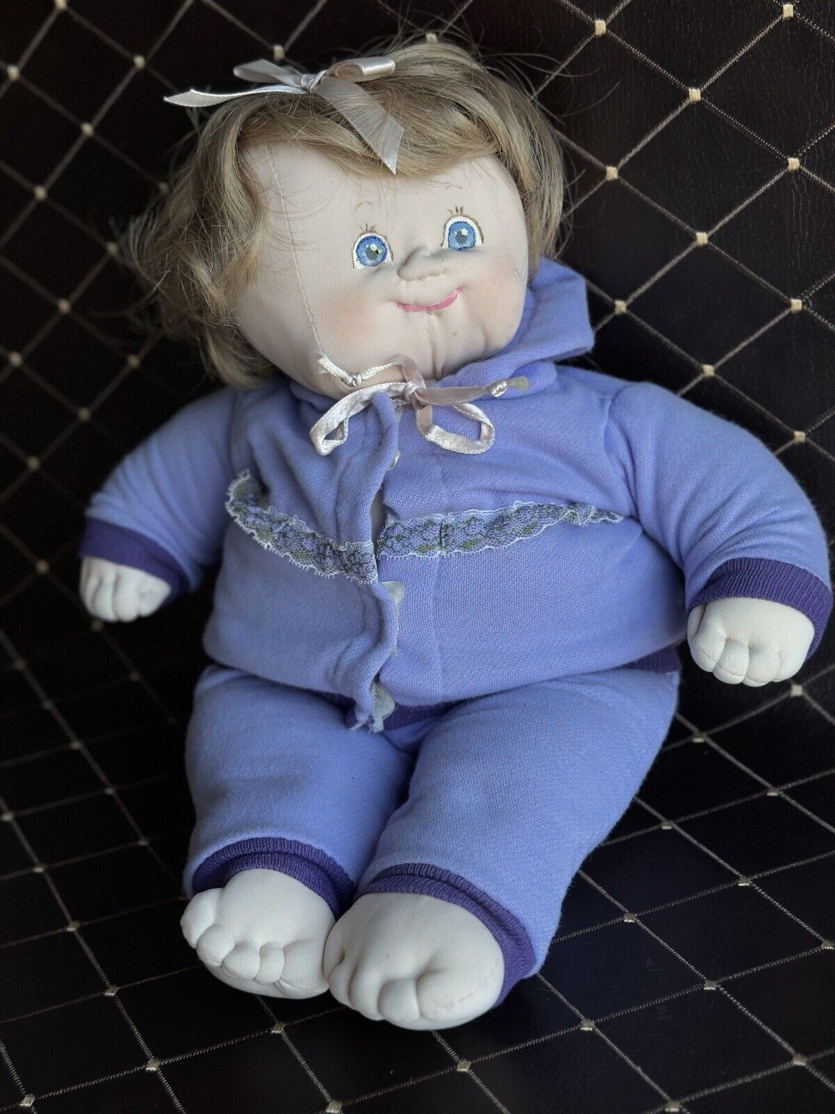 Handmade 18” Stockinette Cabbage Patch Style Cloth Baby Doll