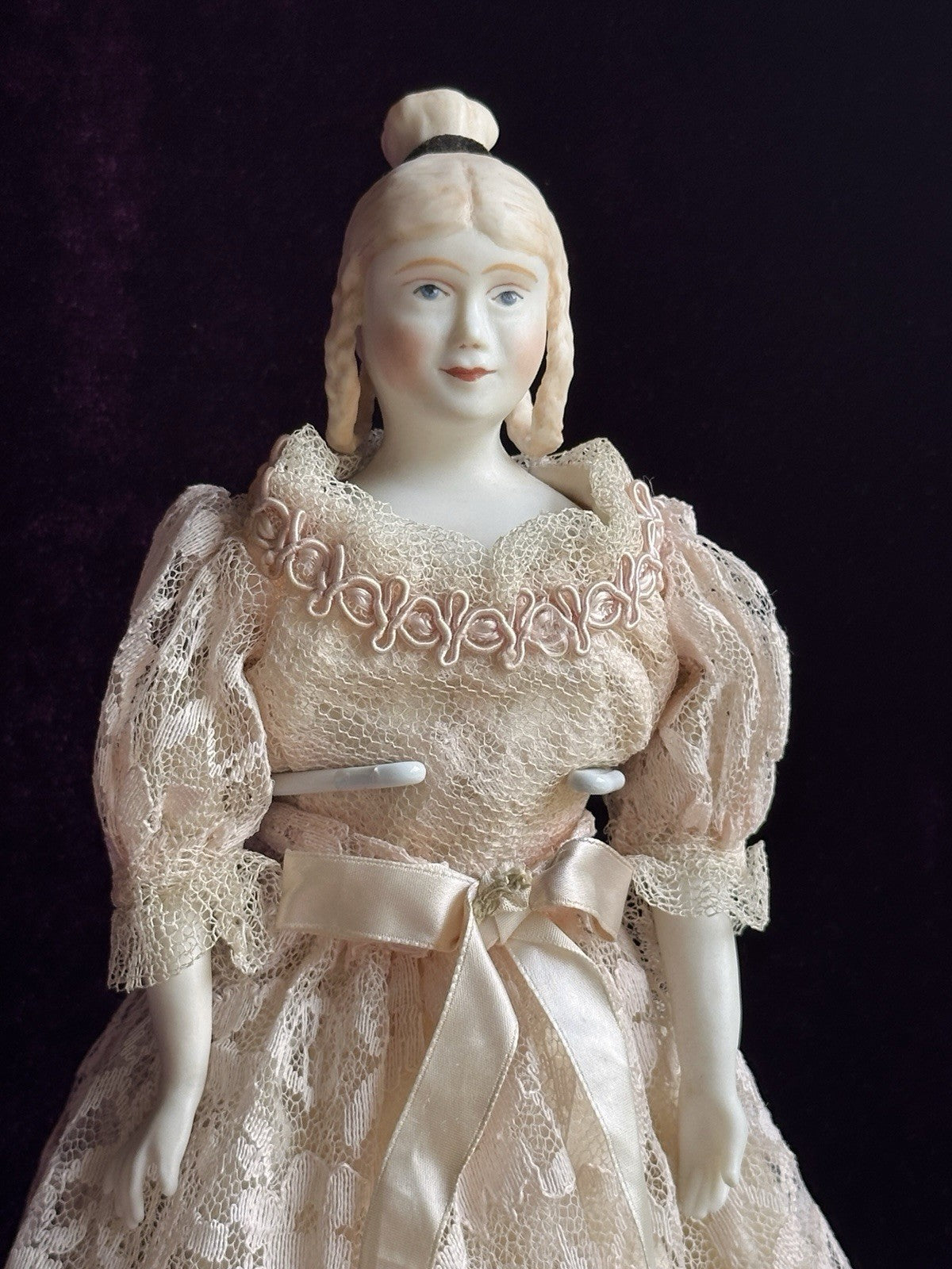 Vintage Porcelain 15” Parian Style Victorian Doll