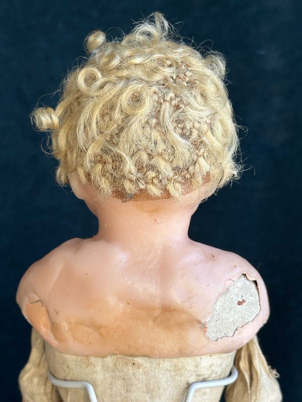 Antique German 12.5” Kestner (?) Wax Papier Mache Composition Child Doll