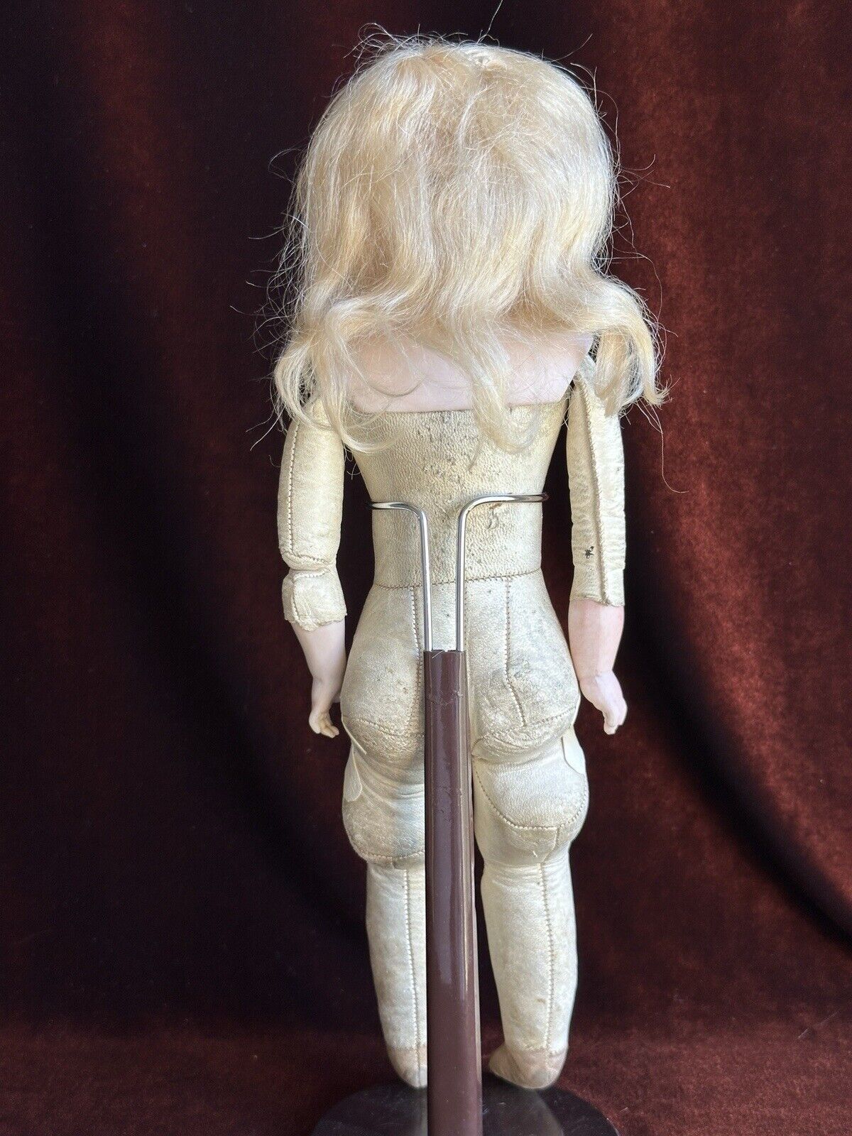 Antique German 14” Early Kestner Closed Mouth Bisque Shoulder Head Doll