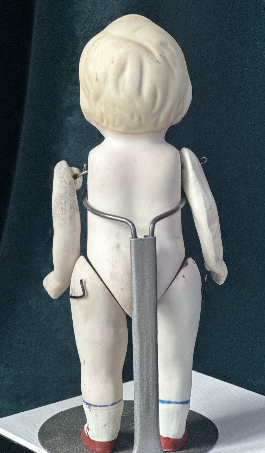 Antique Unmarked German (?) All Bisque Mignonette 6 3/4”Doll