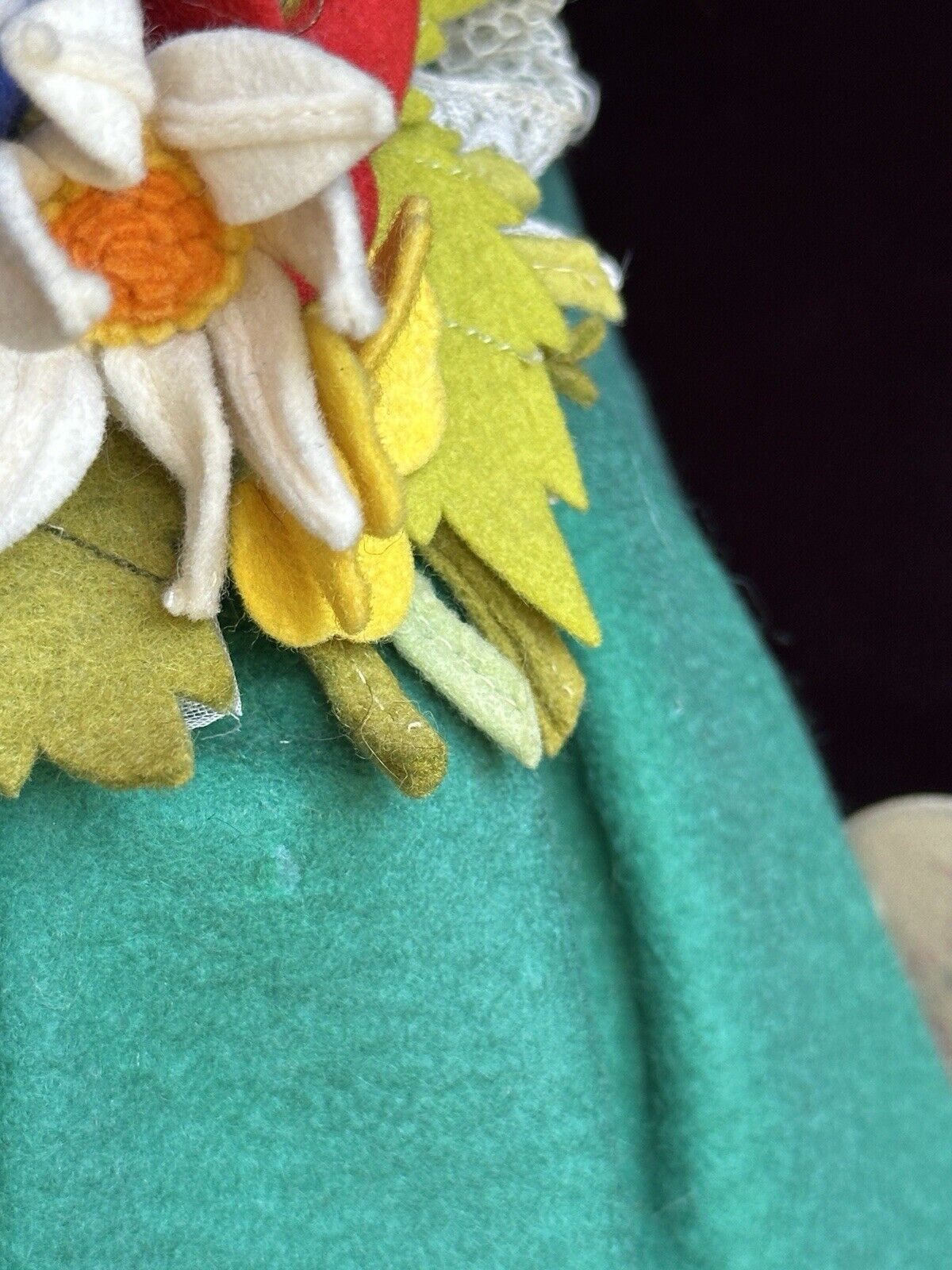 Vintage Italian Lenci 19” Felt Doll in Regional Torino Costume with Tags