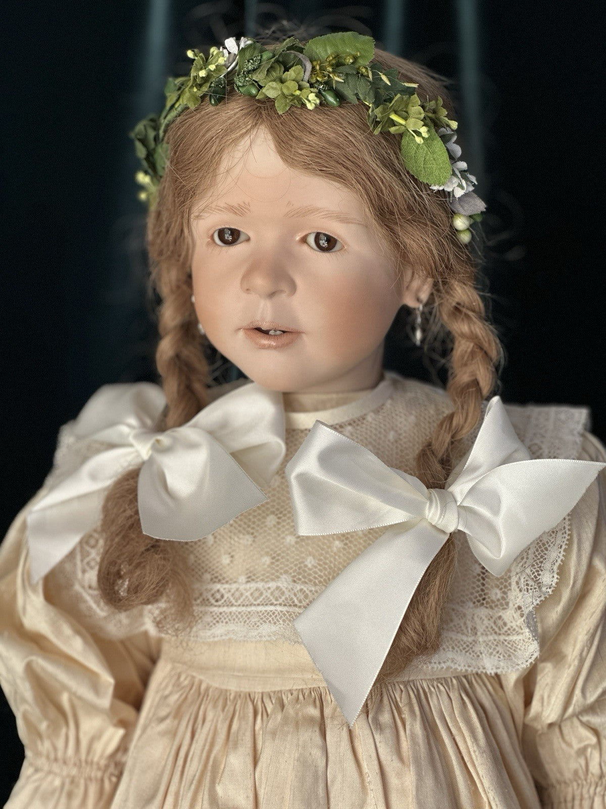 Collectible Artist 28” Porcelain Doll “Veronika” by Ruth Treffeisen LE 100 COA