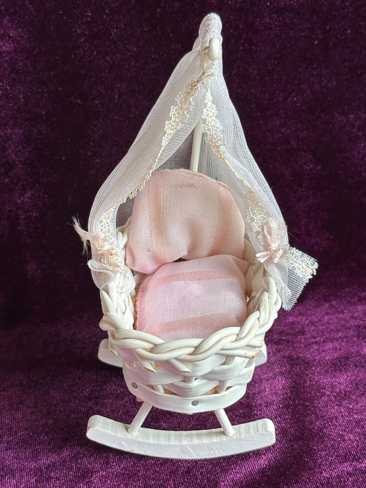 Porcelain 7” Reproduction of Antique Simon Halbig Mignonette Doll with Baby