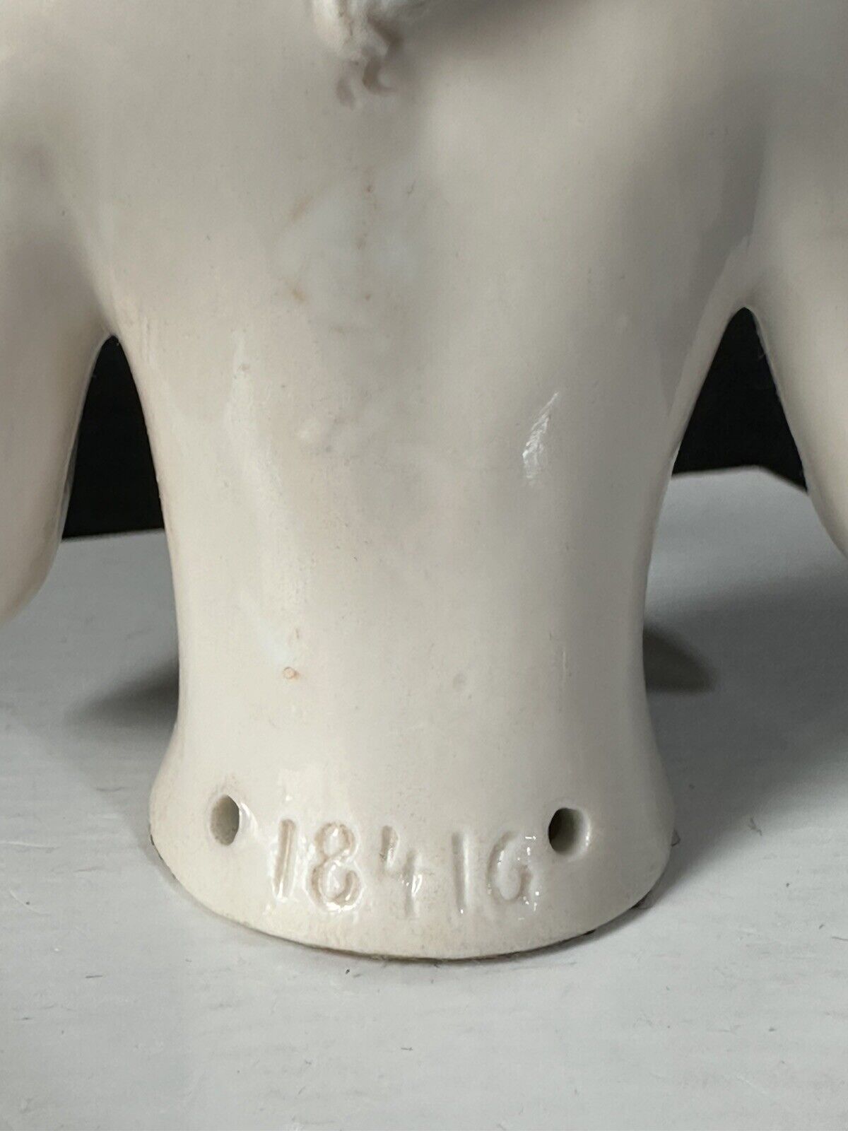 Antique German Pincushion Half Doll Marie Antoinette Hairstyle Arms Away