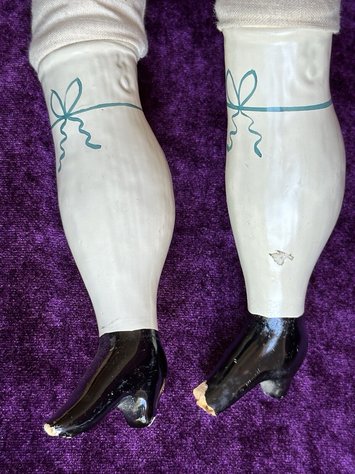 Rare Antique German 22” Alt Beck Gottschalk Curly Top Brunette China Head Doll