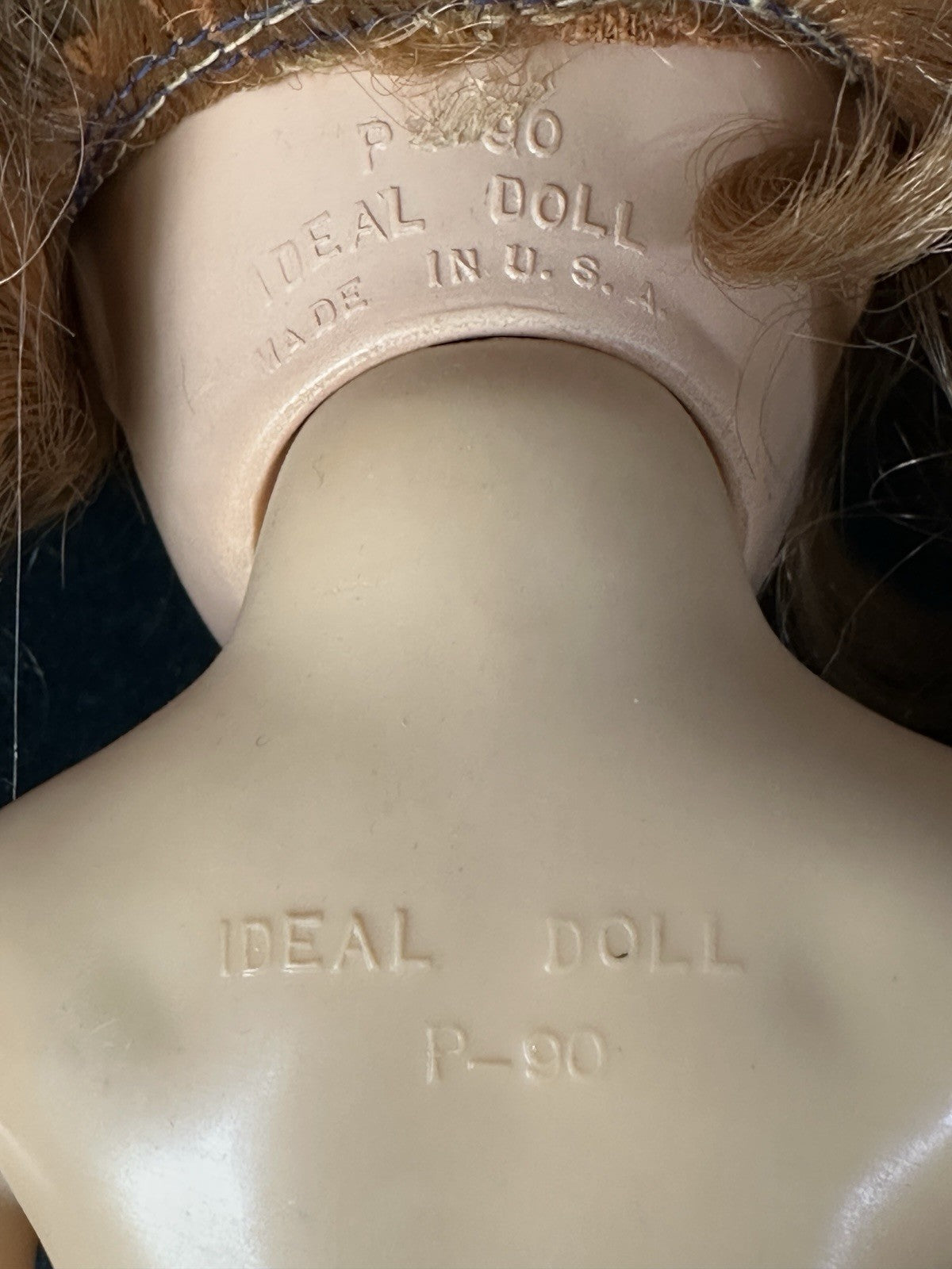 Lot Of 2 Vintage Hard Plastic Ideal Toni Dolls P-90 And P-91