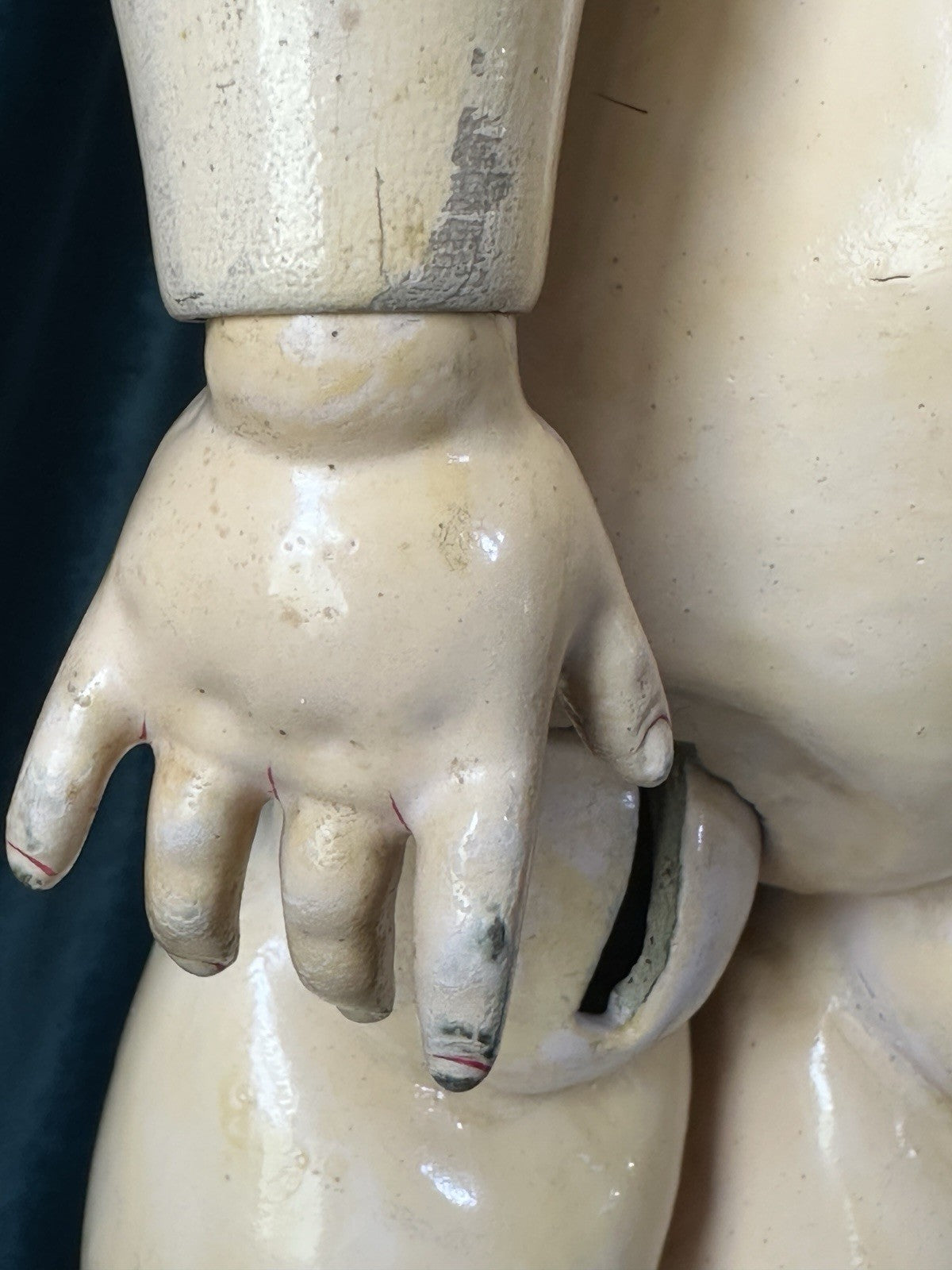 Antique German Shoenau & Hoffmeister Mold 1906 Bisque Head 27” Doll
