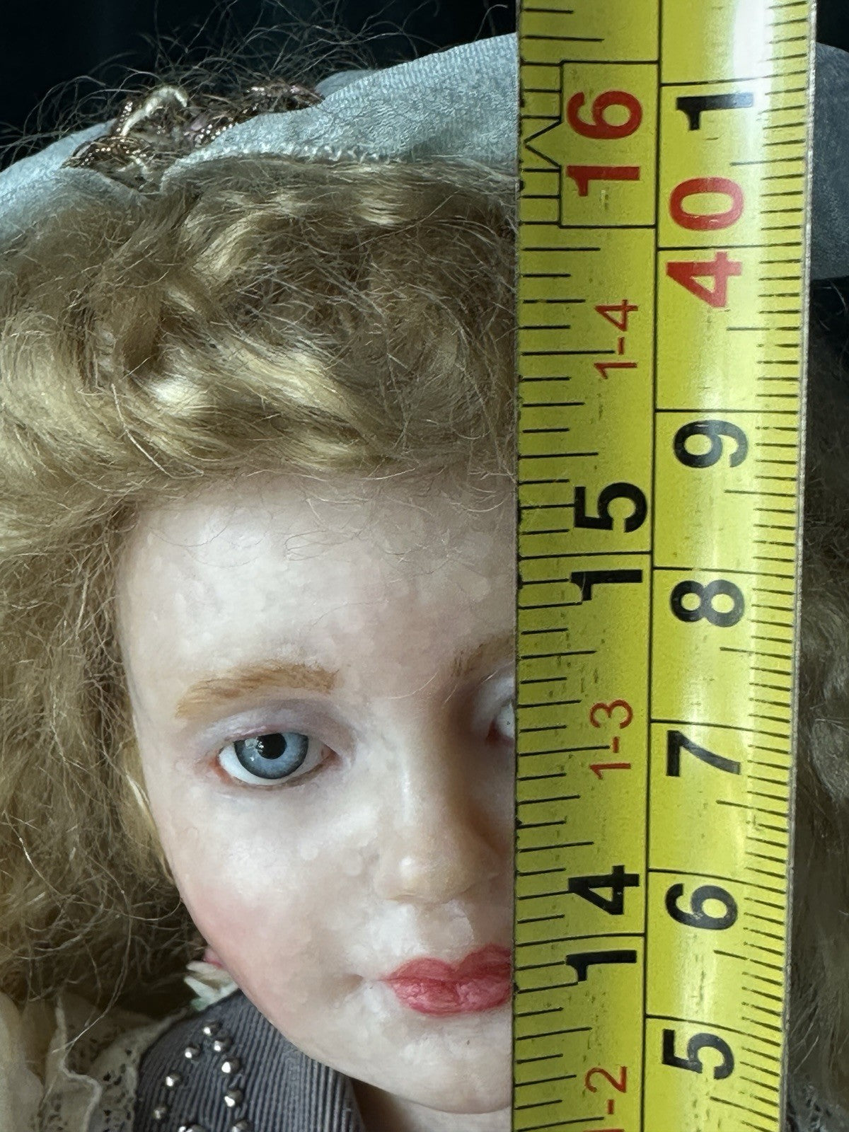 OOAK Collectible Polymer Fimo 15” Doll By Artist Edna Dali