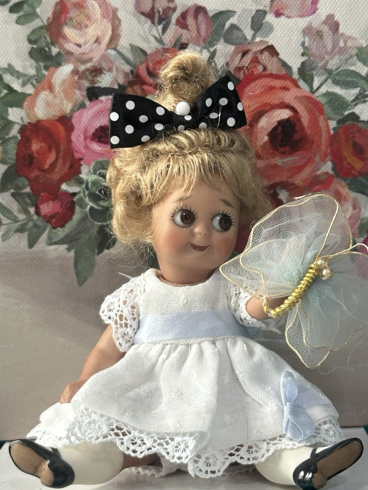 Vintage Reproduction of Antique German JDK 221 Googly Eyes 5” Doll