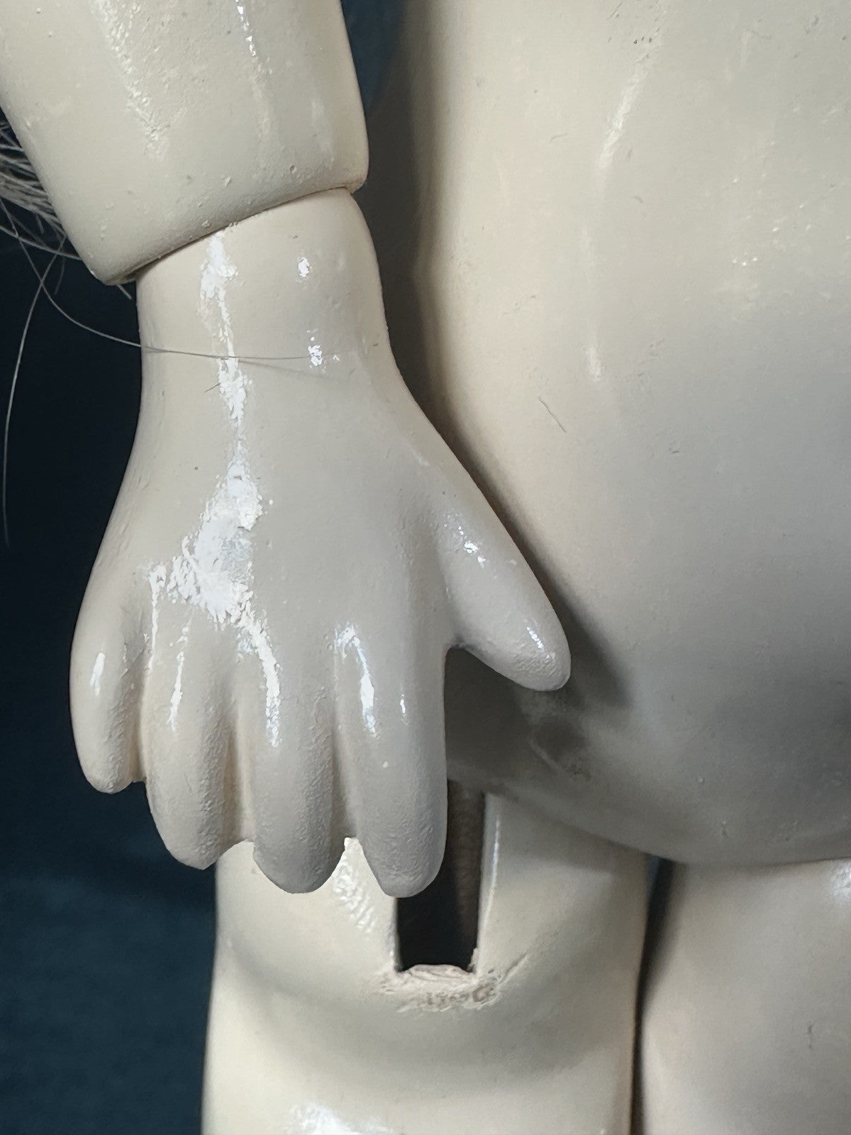 Artist Reproduction of Antique French 14” Doll Porcelain Head Seeley Body