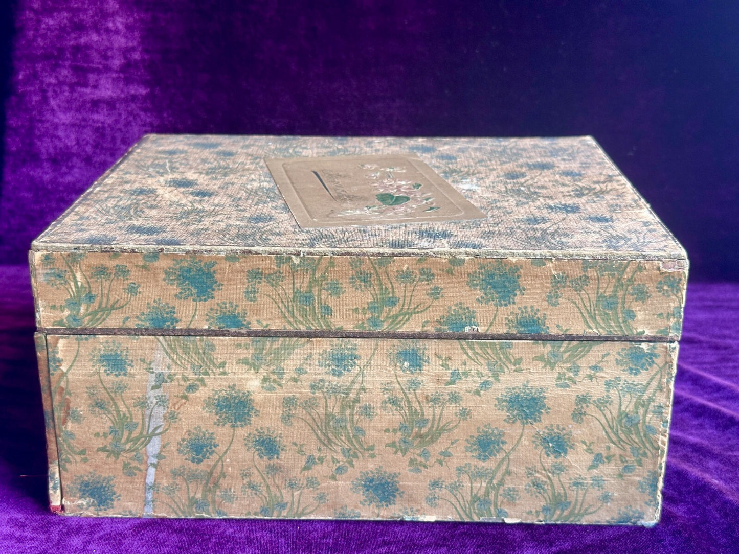 Antique All Original French Doll China Tea Service Set in Presentation Box