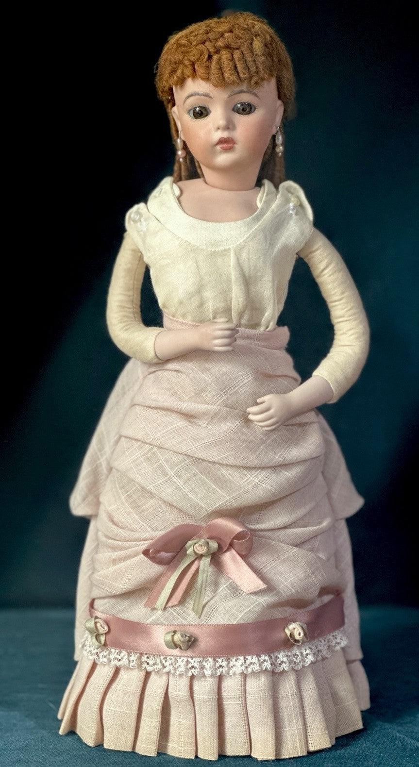 Vintage Reproduction of Antique French Bru Jne 14” Doll By Pennydoll