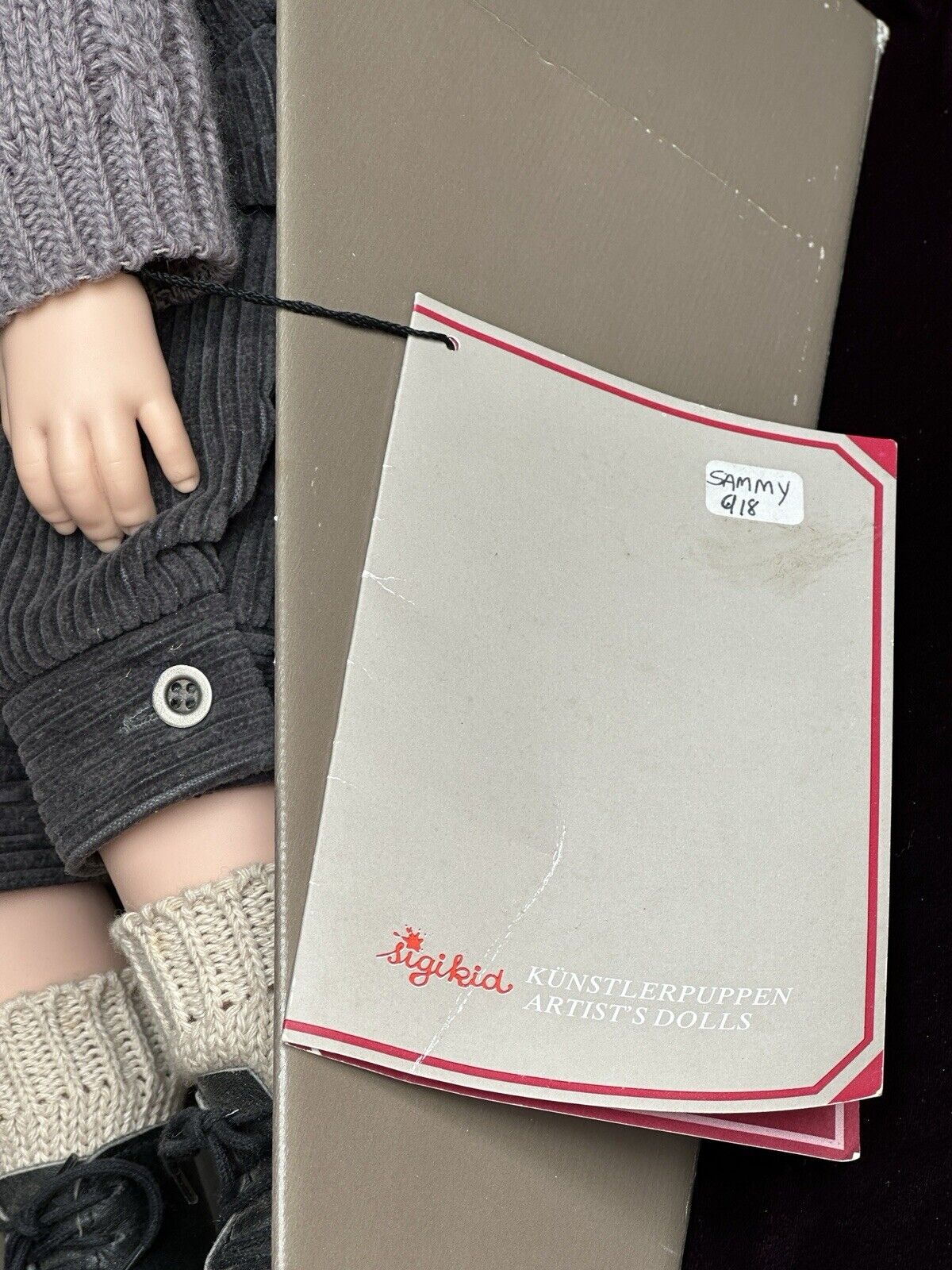 Vintage 24” Sabine Esche Sigikid Sammy Boy Vinyl Doll LE 1500 Box + Tag
