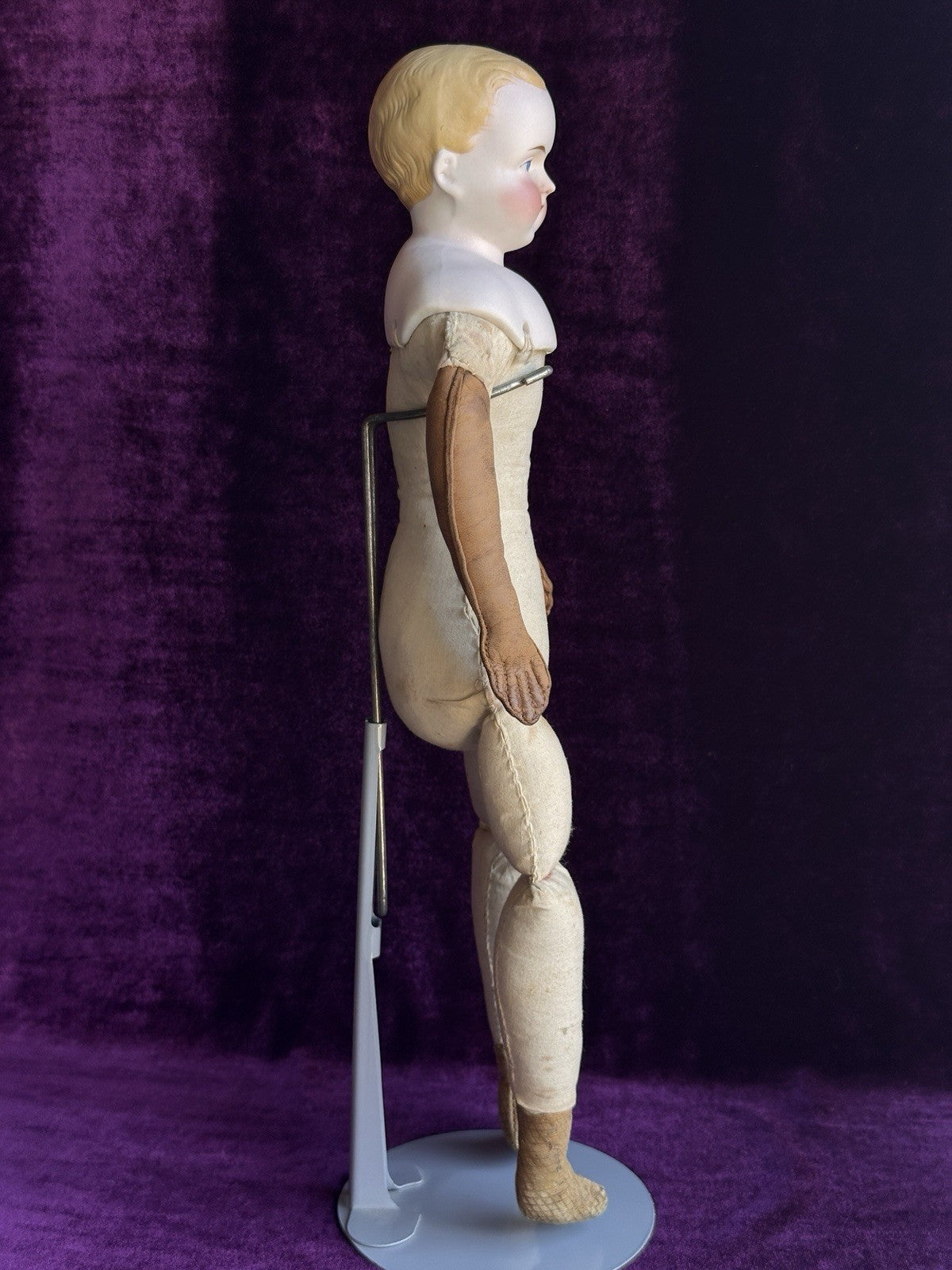 Rare Antique German 15” Alt, Beck & Gottschalck (?) Bisque Parian Boy Doll