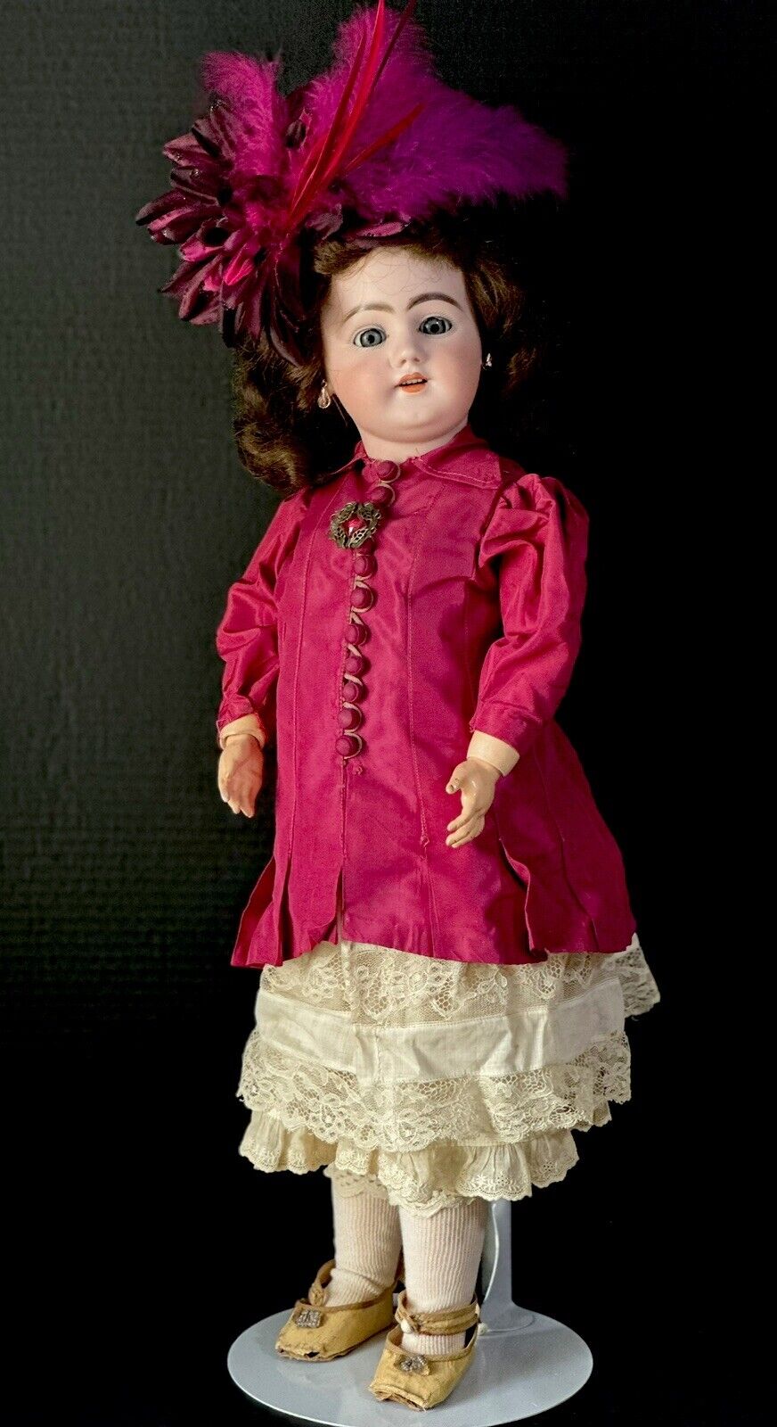 Antique German Simon Halbig Mold 1009 Dep 24” Doll Bisque Head Composition Body