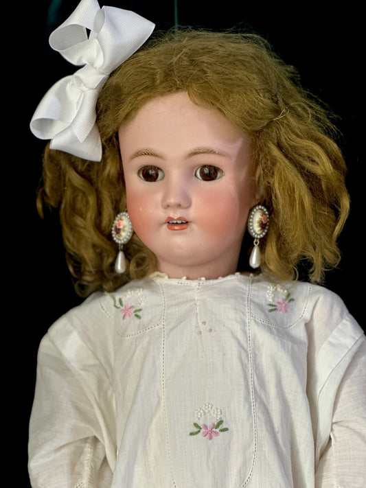 Antique German Simon Halbig Heinrich  Handwerck Bisque Head 27” Doll