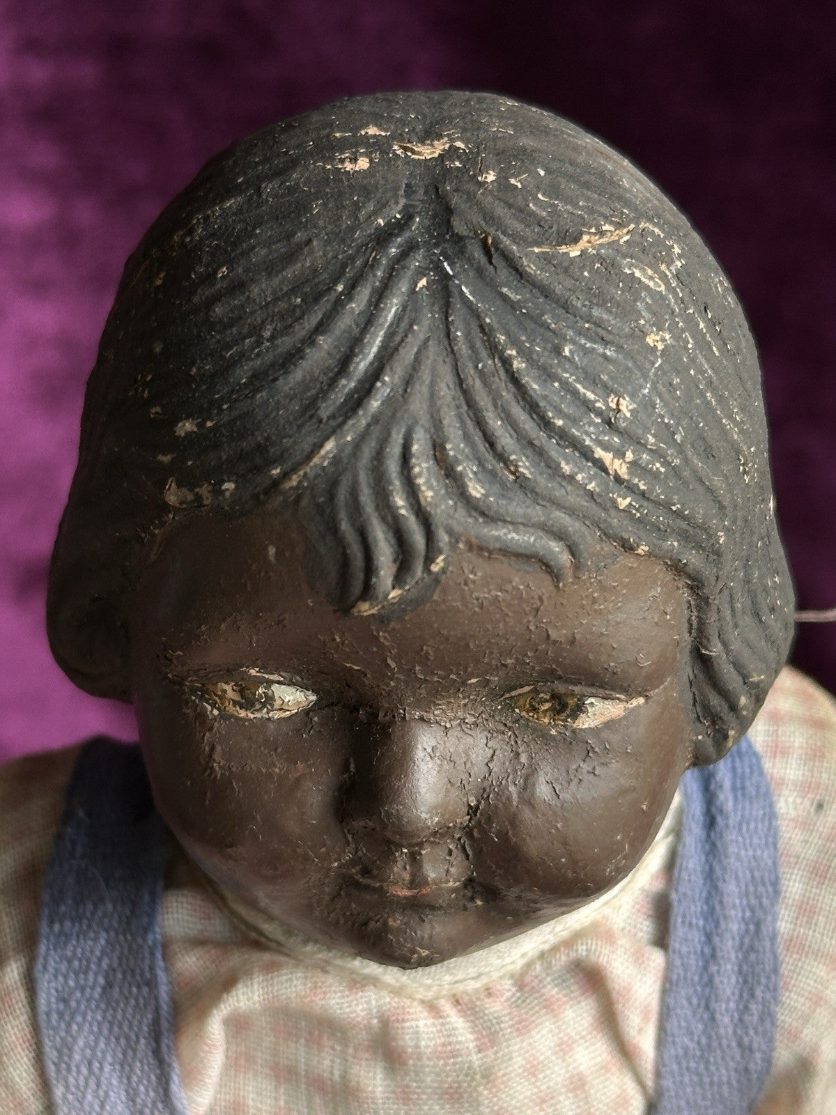 Antique American Horsman (?) Early Composition Dark Complexion Character Doll
